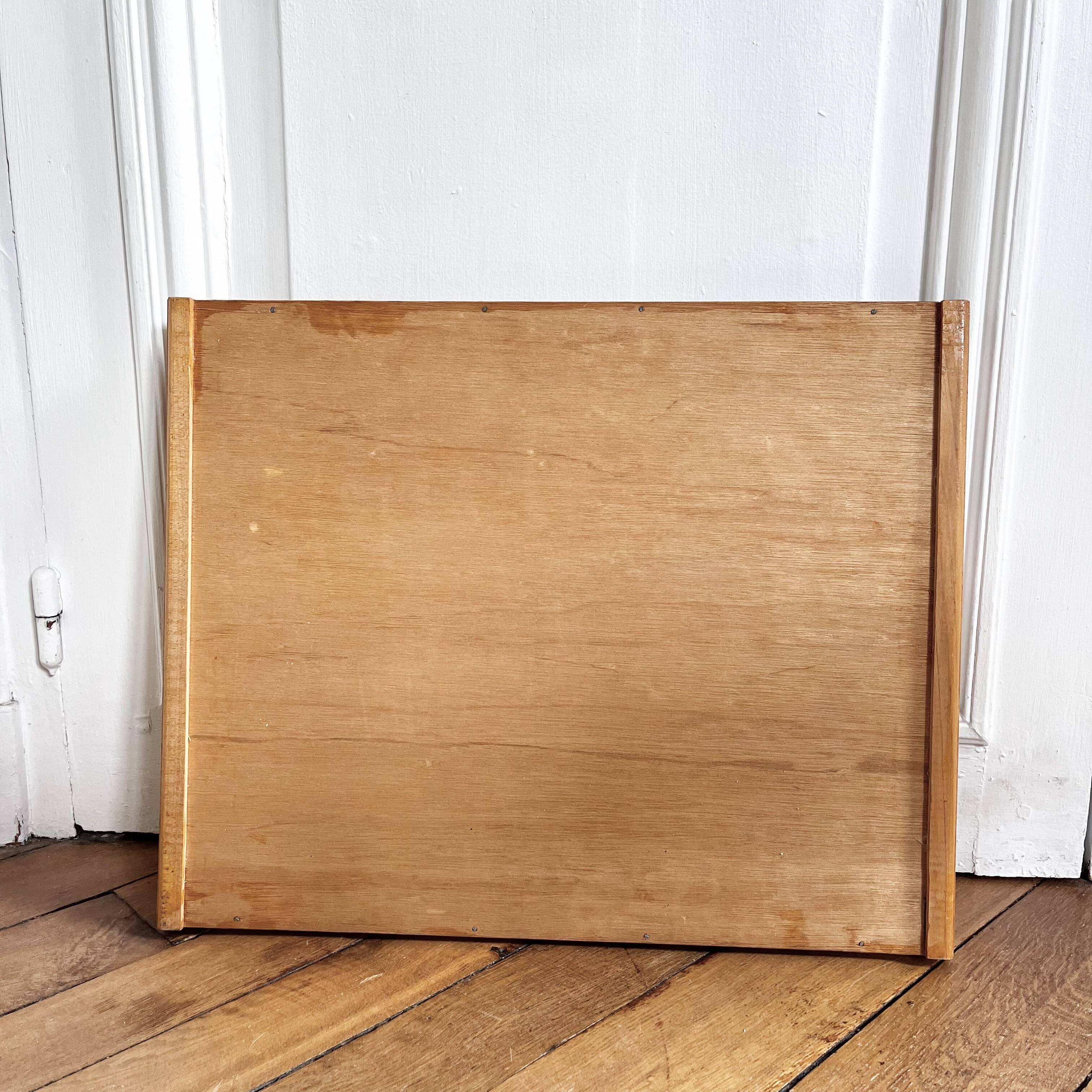 Engraved wooden tray