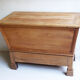Blond wooden chest