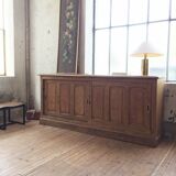 Enfilade meuble de métier chêne coulissant XL