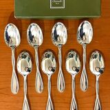 Christofle galea, 8 standard 19 cm spoons in very good condition.