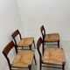 4x MidCentury Papercord Chairs by Hartmut Lohmeyer for Wilkhahn