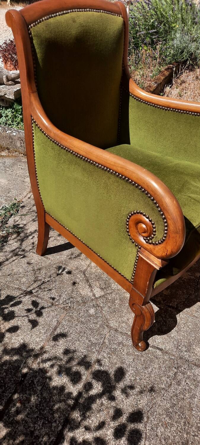 Pair of bergère armchairs