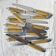 12 vintage Pradel stainless steel bakelite knives