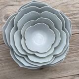 Set of 6 flower bowls