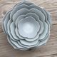 Set of 6 flower bowls