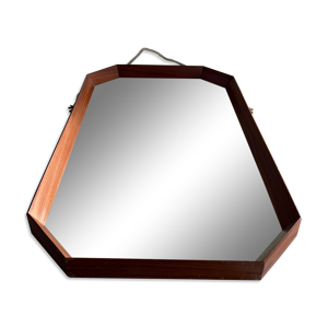 Miroir mural rectangulaire - teck italie
