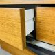 Vintage teak and aluminum sideboard, 1970s, TV stand, Scandinavian style