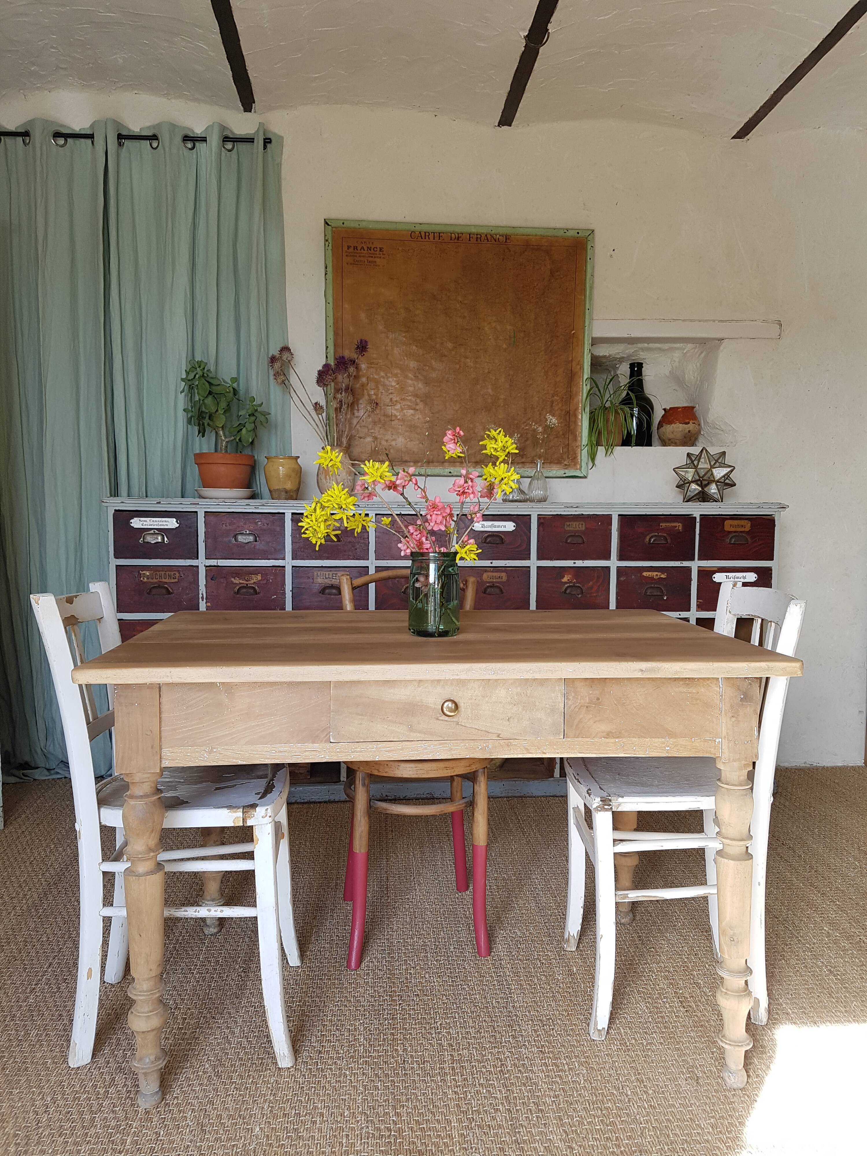 Farmhouse table turned legs