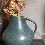 Vase céramique Allemande Art-Déco à l'émail moucheté modèle n°377
