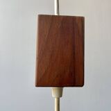 Teak and perspex pendant light from the 60s