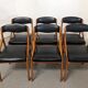 Series of 6 Scandinavian teak chairs from the 50s/60s