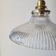 Holophane glass pendant lamp