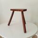 Tabouret tripode vintage en bois