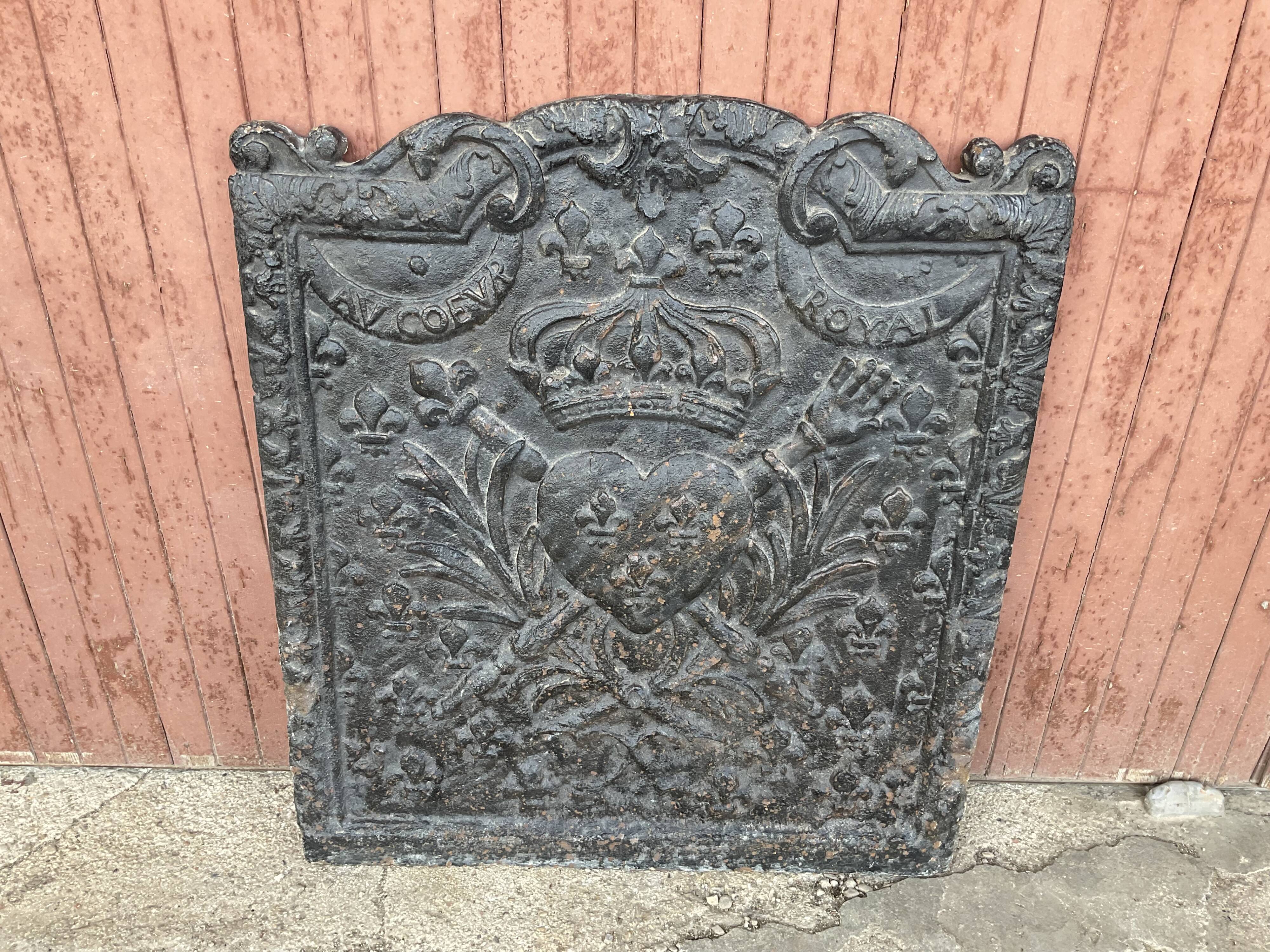 Fireplace plate