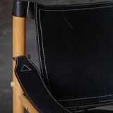 Set of Sirocco safari chairs by Arne Norell for Arne Norell AB, Sweden, 1960s.