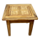 Coffee table on old parquet floor with marquetry