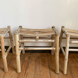 Small bamboo bench