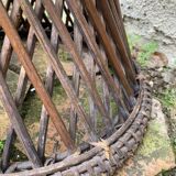 Vintage cane diabolo stool