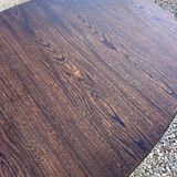 Vintage oval Baumann table in elm