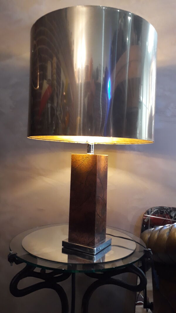 Lampe avec pied en cuivre Unilux