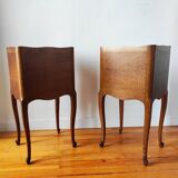 Pair of Louis VX style bedside tables