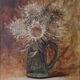 Charles Jung, Thistles in a Green Glass Jug (1900)