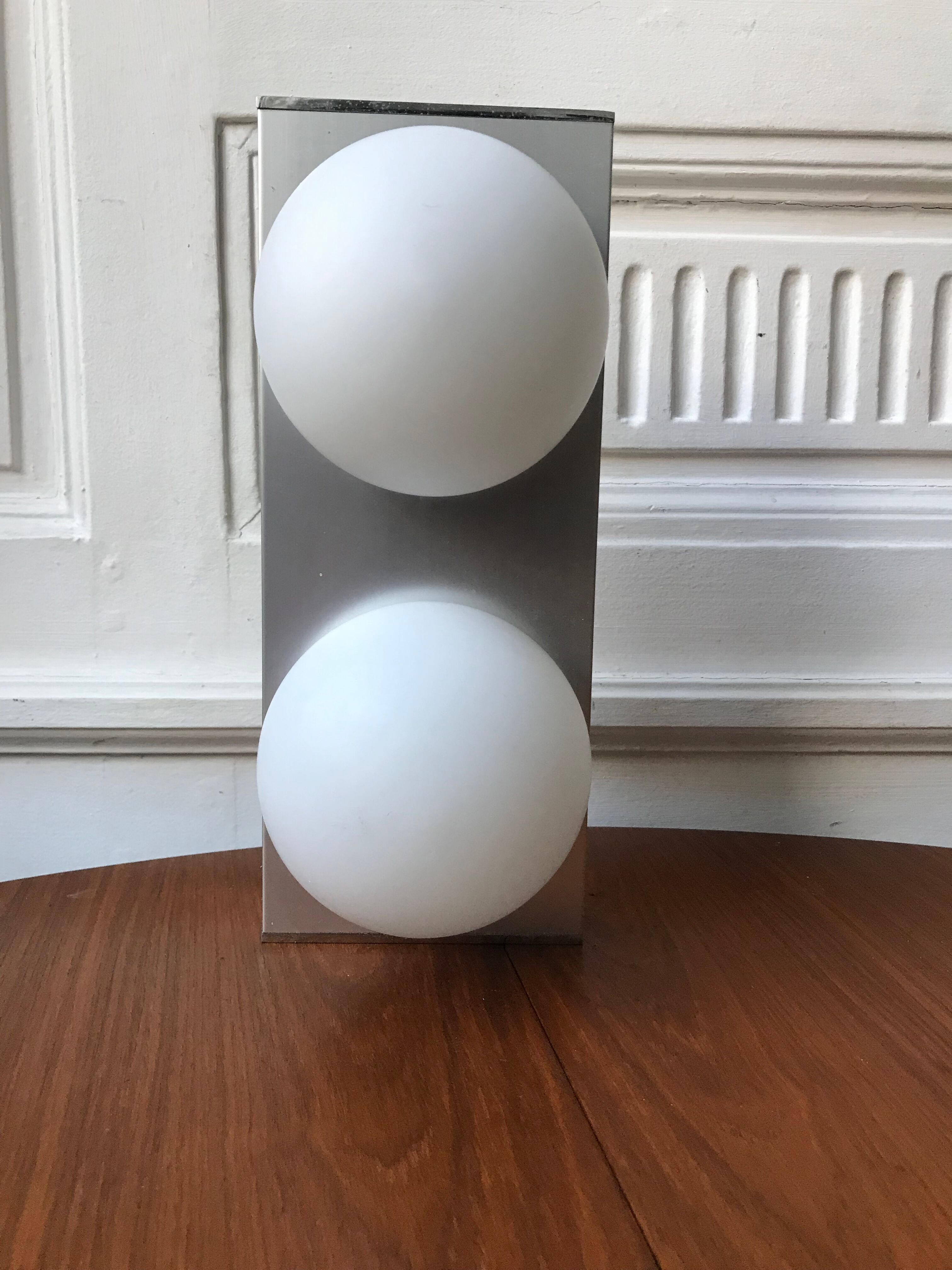 Vintage opaline wall lamp