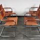 Fauteuil en cuir cognac