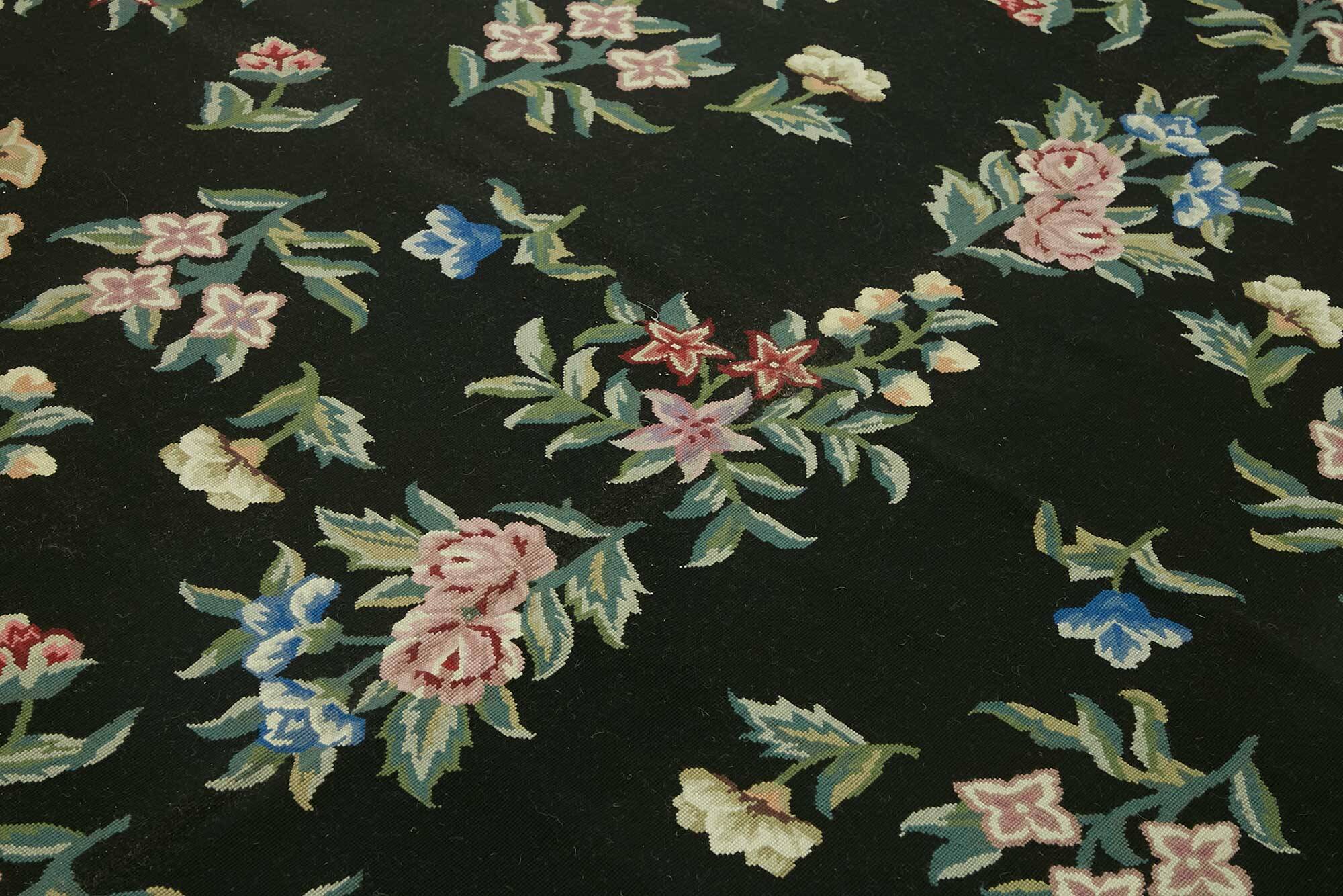 Handmade Vintage Flatweave Needlepoint Kilim 236 cm x 306 cm