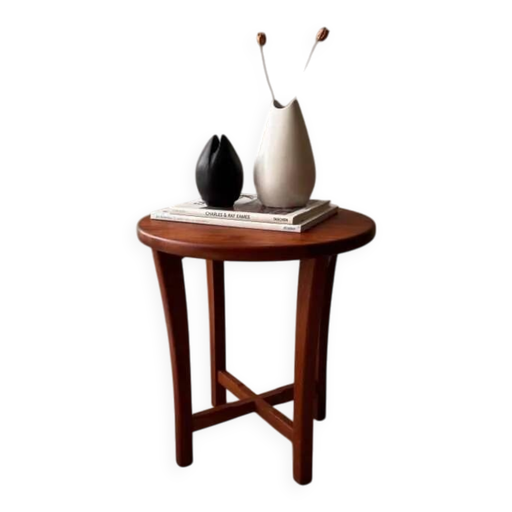 Danish solid teak side table from the 1960s.