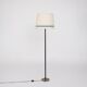 Leather-covered floor lamp, K & L Belysning Sweden.