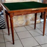 Table de jeux Louis XVI en marqueterie