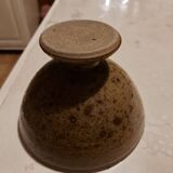 Cup on foot in pyrite stoneware