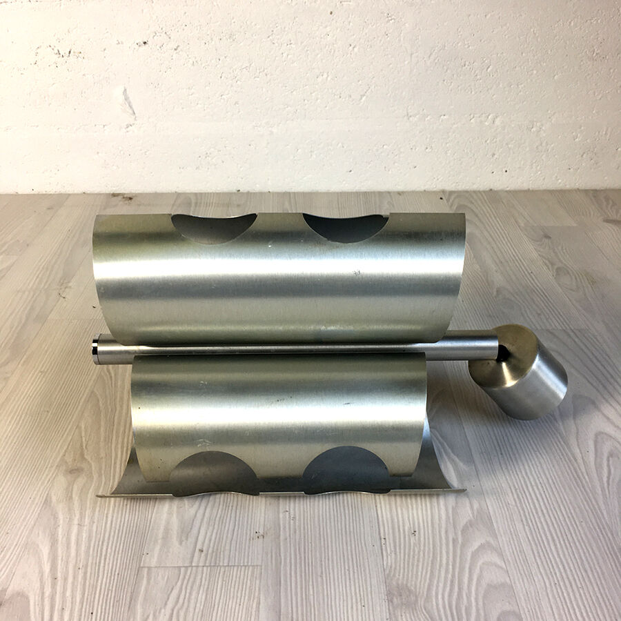 Vintage 70's brushed aluminum suspension