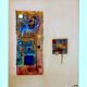 3 Paintings M ELHAIK (Martine, 1962) Mixed media abstract composition canvases