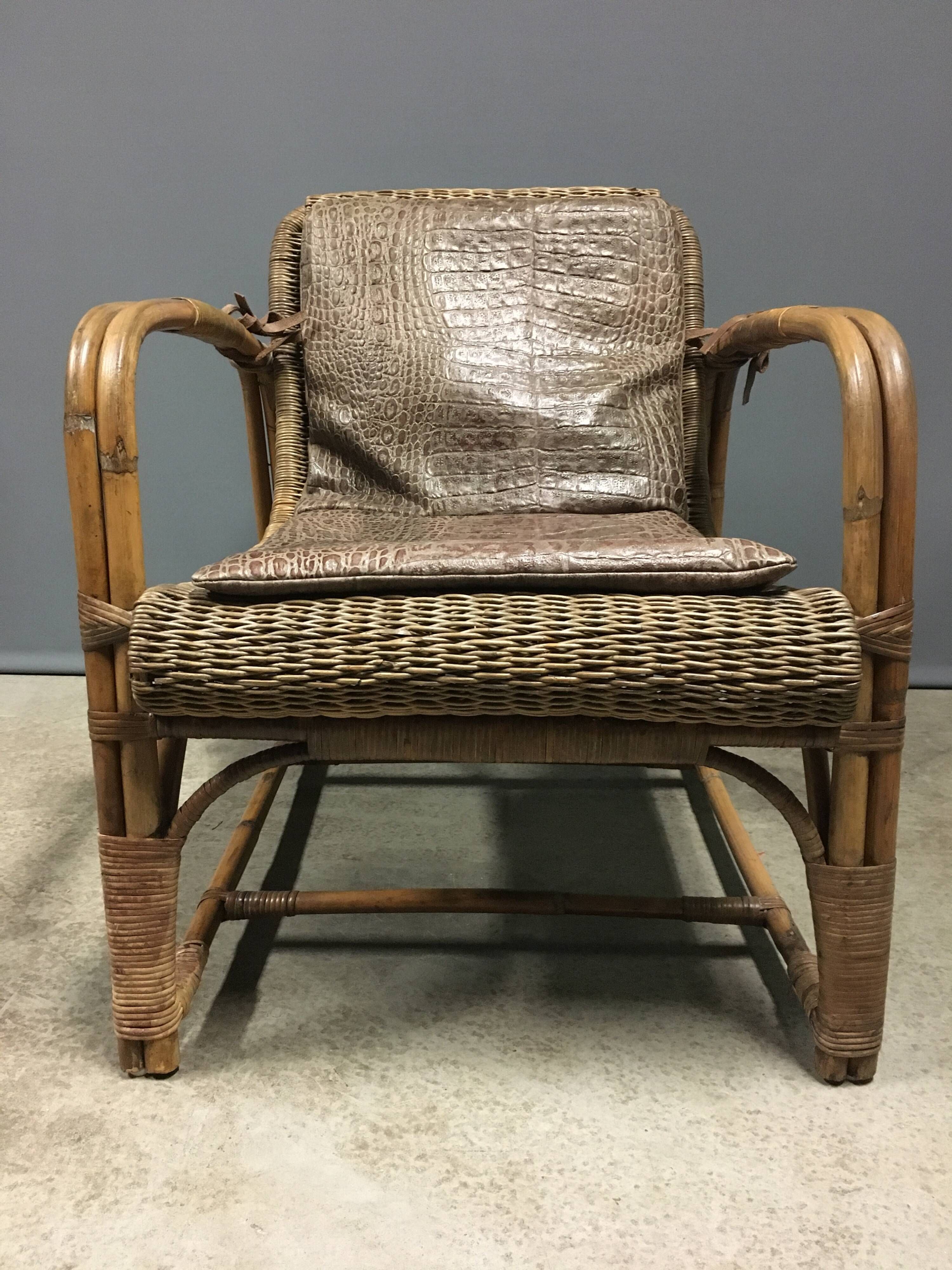 Erich Dieckmann - Fauteuil - Rotin - Années 1930 Bauhaus