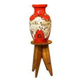 Vase West Germany red