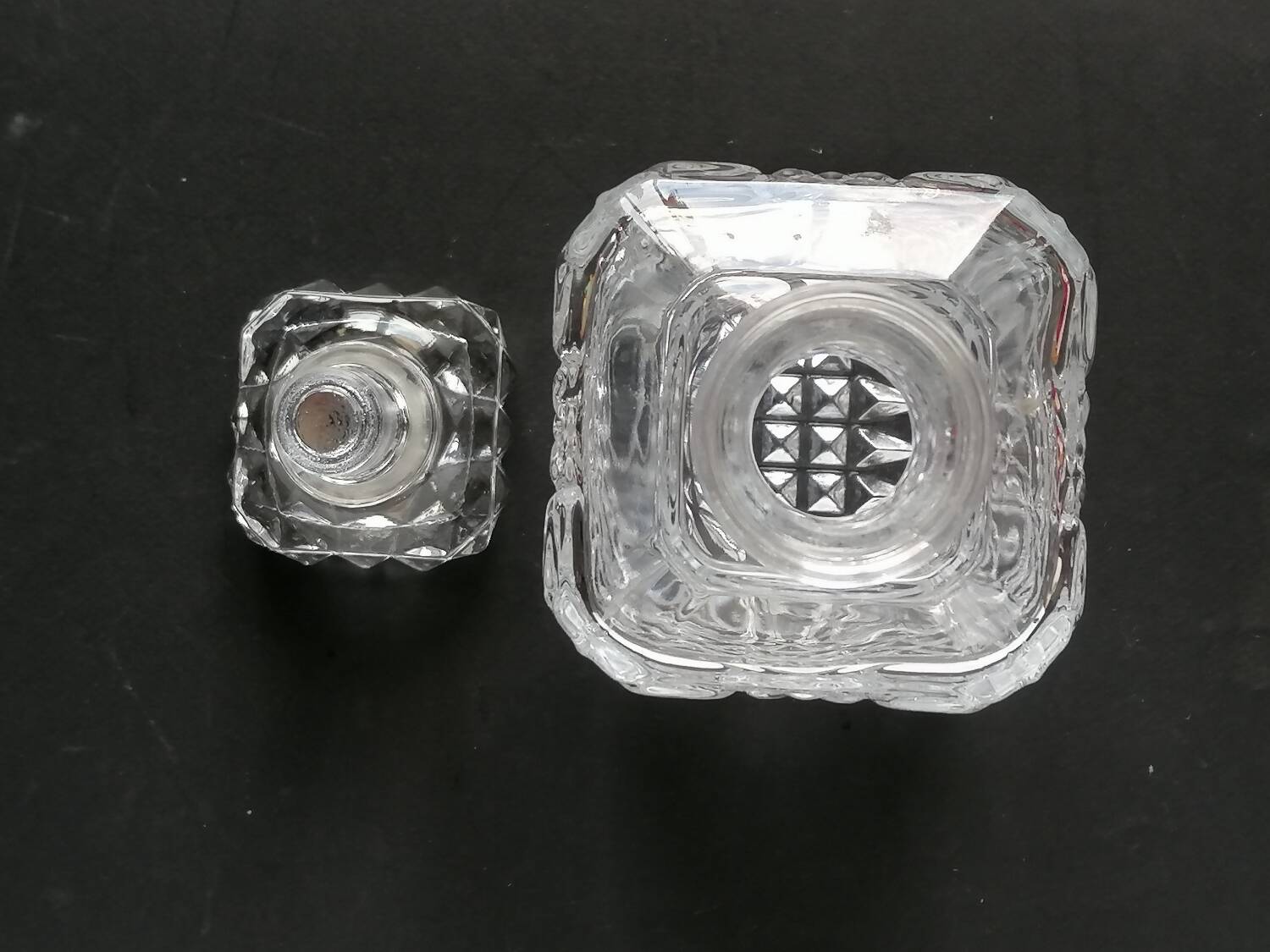 Crystal diamond whiskey bottle