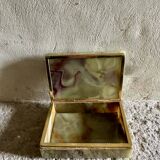 Ashtray, onyx box from the 1960s, vintage Italy.
