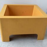 Emsa orange side table - space-age plastic 1960