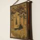 Vintage 1920 barber triptych mirror