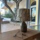 Enamelled sandstone lamp from the 1950s