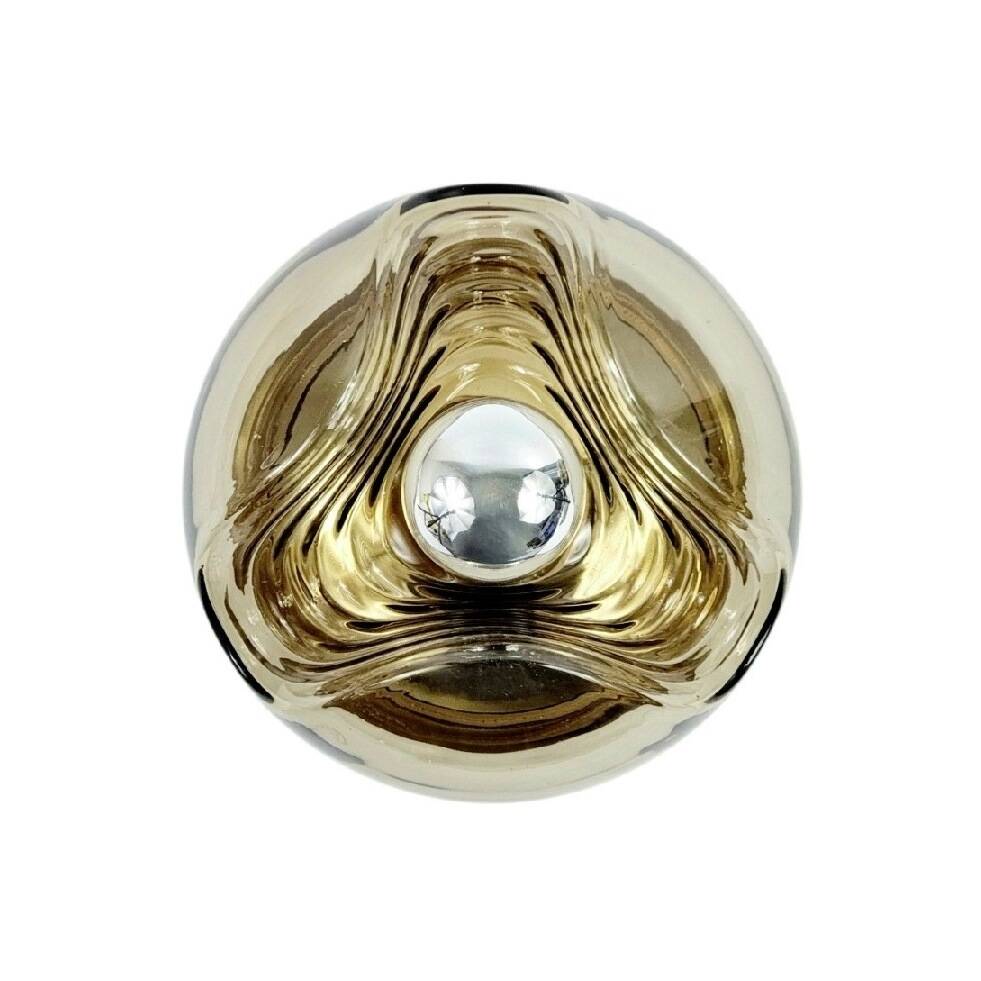 1 of 4 'Wave' Glass Wall Lamps by Koch & Lowy for Peill & Putzler, 1970s