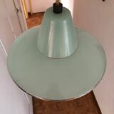 Striated glass suspension, modernist, from the 50s