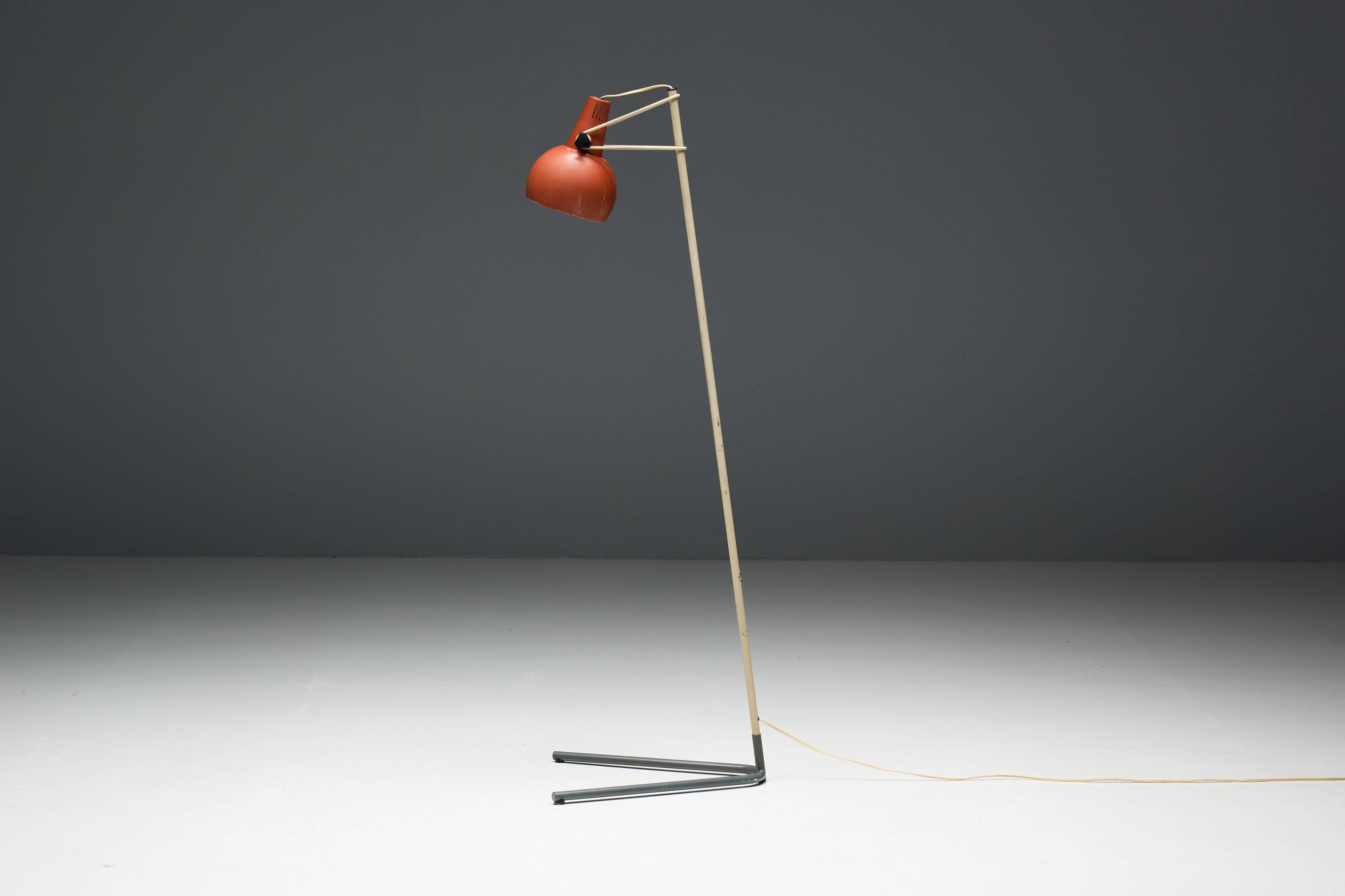 'NX29' Floor Lamp by Louis Kalff for Philips, Netherlands, 1950s