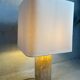 Vintage travertine table lamp
