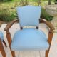 Pair of teak Art Deco armchairs