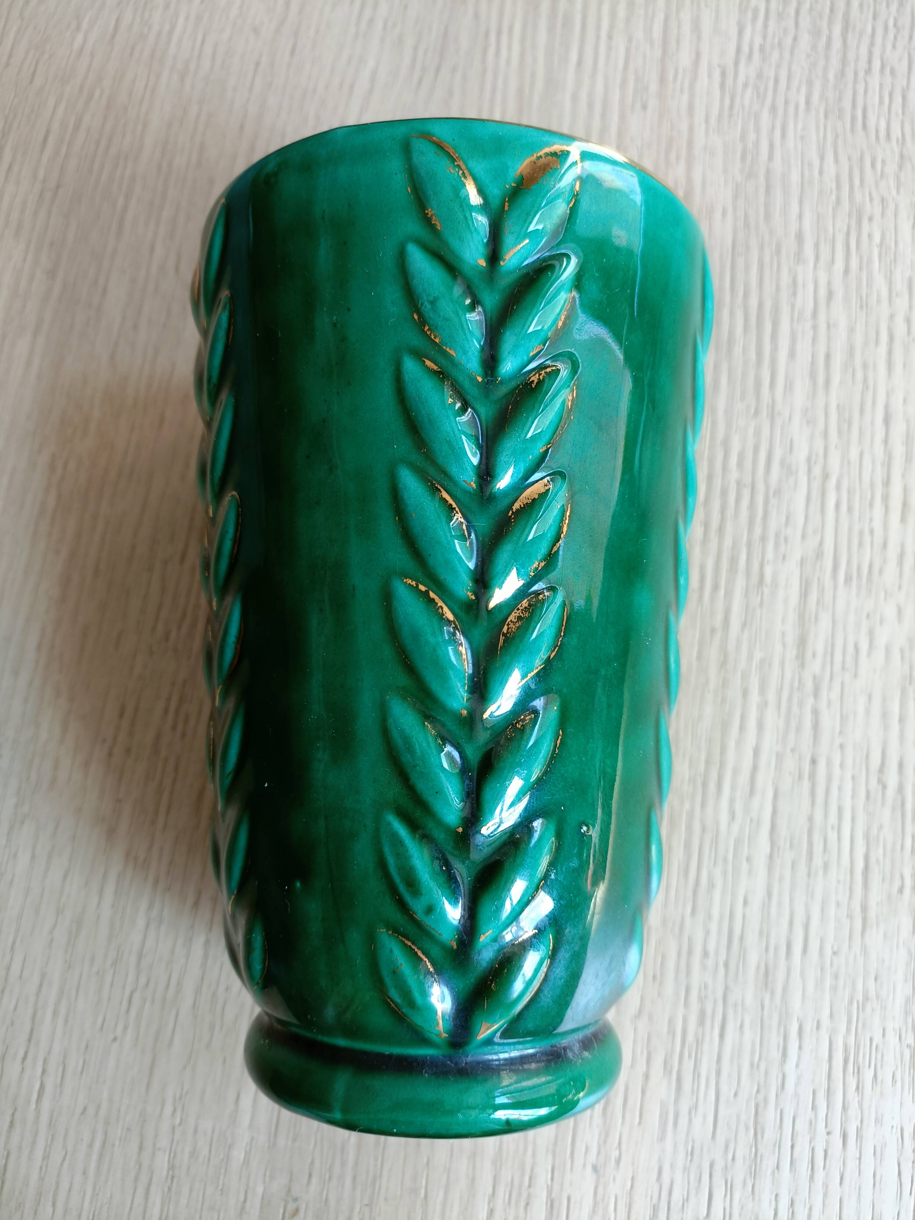 Vintage vase St Clément signed B. Letalle