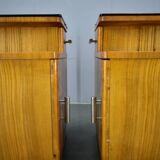 1942s set of bedside tables by Jindrich Halabala, Czechoslovakia