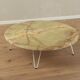 Table basse en onyx des années 60, Ø 100 cm